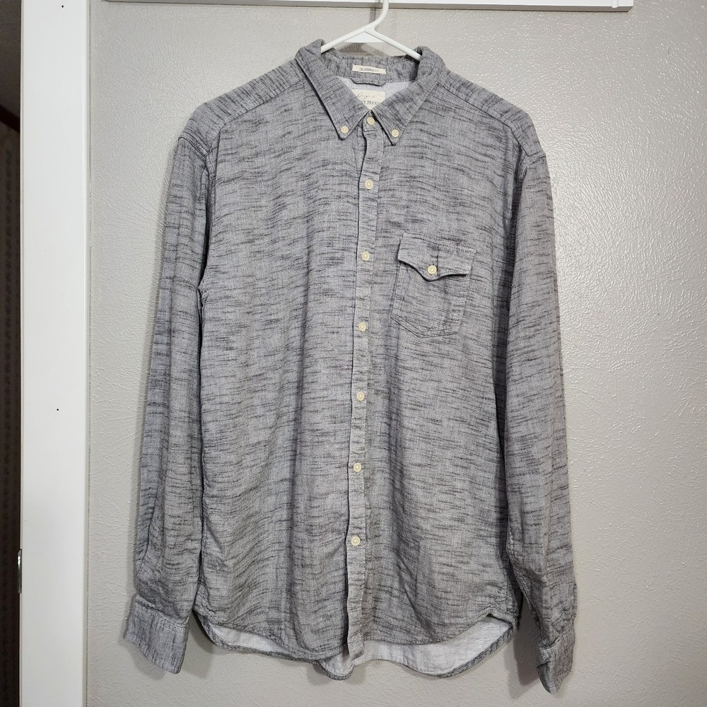 Lucky Brand Men's Button Up Long Sleeve Shirt California Fit Size XL